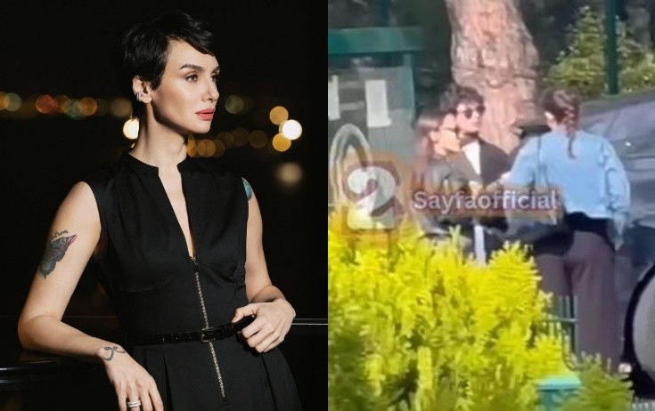 Birce Akalay ifadə vermək üçün polis bölməsinə gəldi - Video