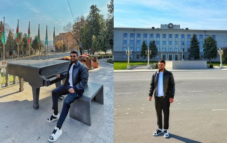 Zamiq oğlu ilə Xankəndidə - Fotolar