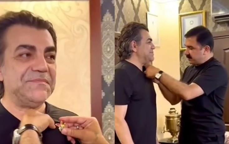 İbad Hüseynov "EDHO"nun aktyoruna "Xarıbülbül" sancağı hədiyyə etdi