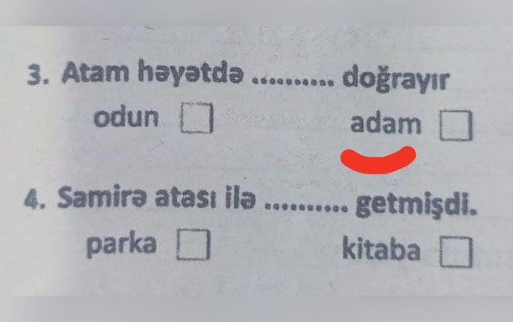 "Bu sual dərsliklərdə mövcud deyil" - Rəsmi açıqlama