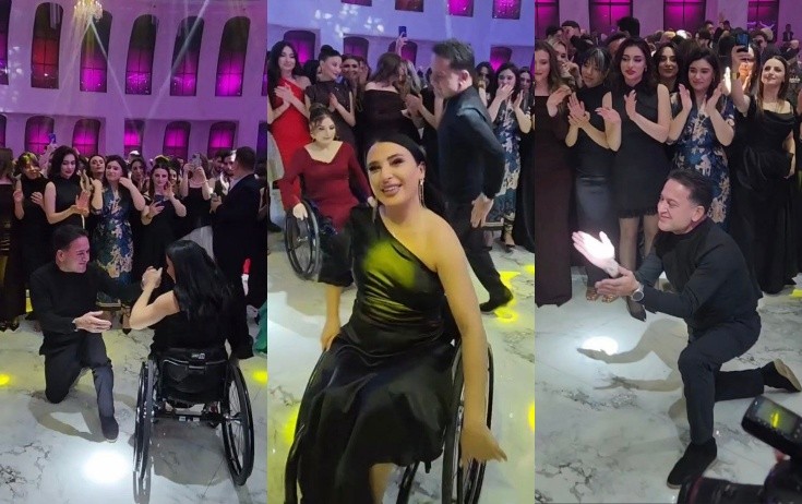 Murad Dadaşovun xanım əməkdaşları ilə maraqlı rəqsi - Video