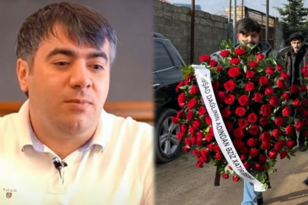 Rəşad Dağlı Ağakərimin dəfninə əklil göndərdi - Foto