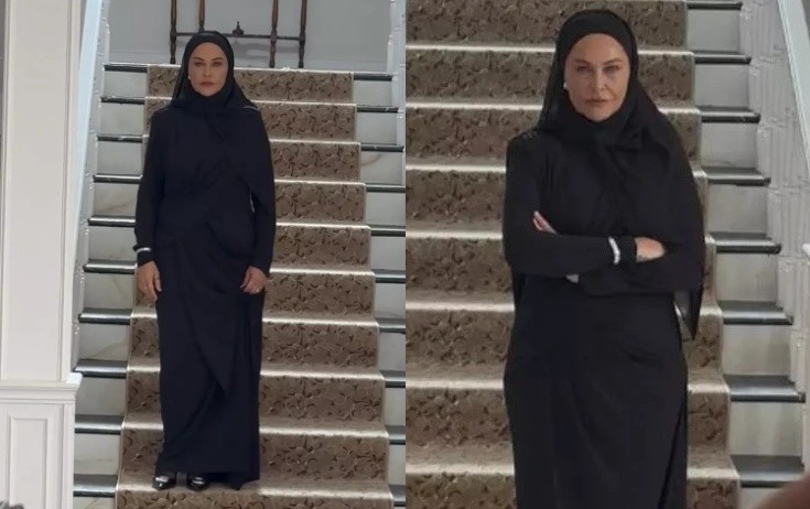 Hülya Avşar yeni serialı üçün hicab bağladı - Video