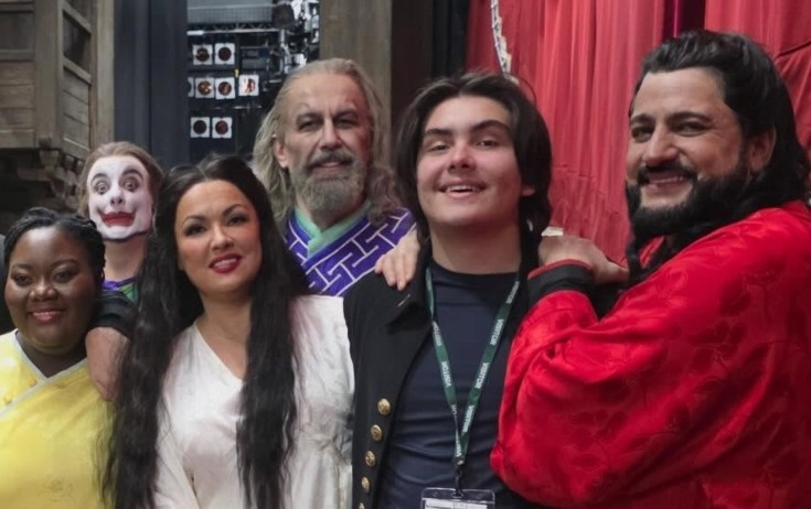Yusif Eyvazov keçmiş xanımının oğlu ilə - Fotolar