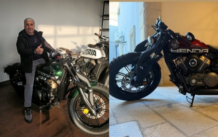 Rafael İsgəndərovun motosikleti - Fotolar