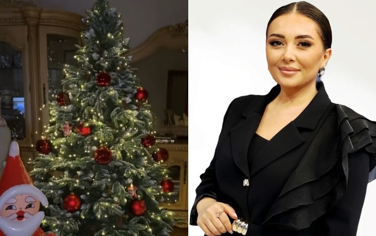 Lalə Azərtaş Yeni il ab-havalı evini göstərdi - Video