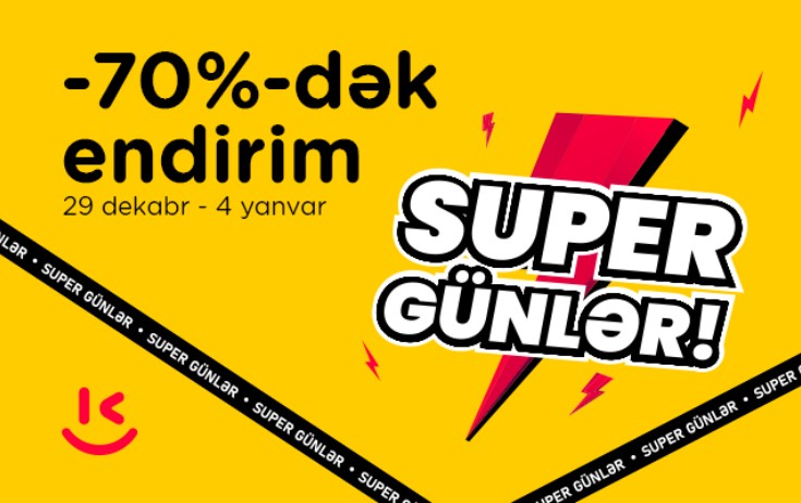 “Kontakt”da ilin son və ən böyük endirimləri başladı - 7 gün 70%-dək endirim!