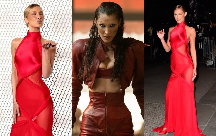 Bella Hadid rol aldığı serialın təqdimatında - Fotolar