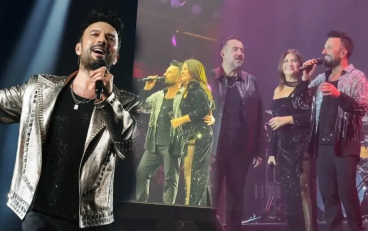 Tarkan səhnədə Sibel Canla birlikdə oxuyub oynadı - Video