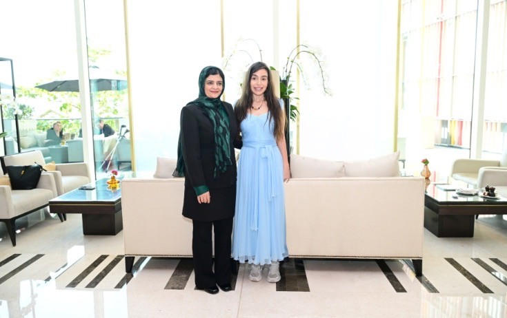 Leyla Əliyeva Zarqa Yaftalı ilə görüşdü