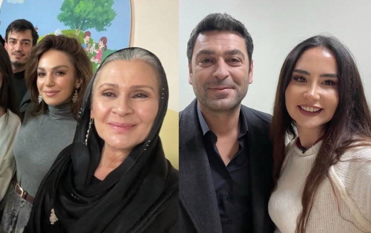 Leyla “Uzak şehir”in çəkiliş meydançasında - Fotolar