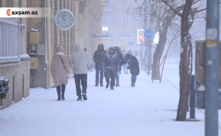 Temperatur 8 dərəcə enəcək, intensiv qar yağacaq - Xəbərdarlıq