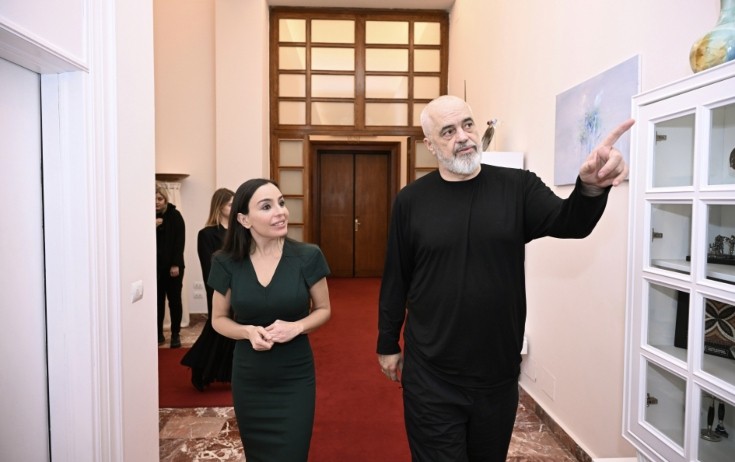 Leyla Əliyeva Albaniyanın Baş naziri ilə görüşdü - Fotolar