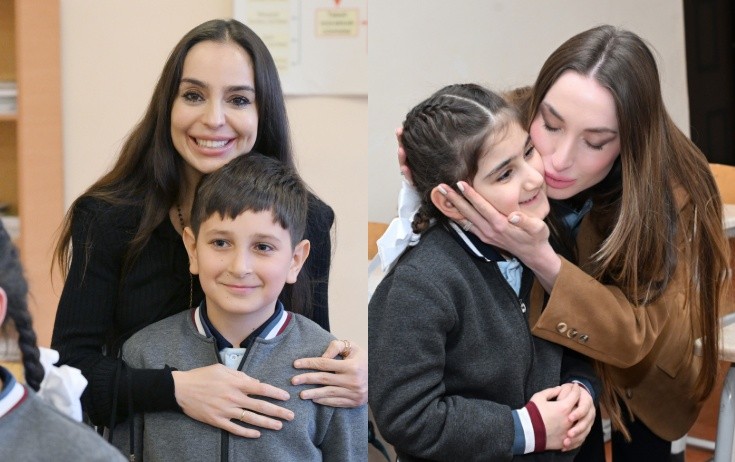 Leyla və Alena Əliyevalar Qubada - Fotolar