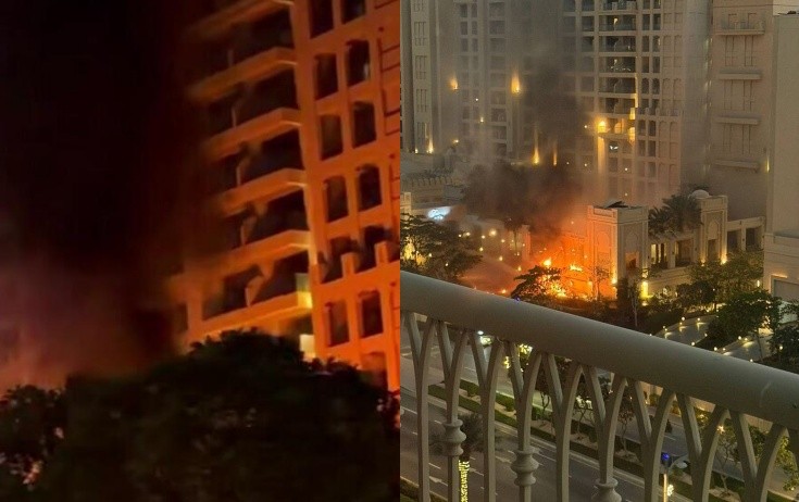 İranın raket hücumundan sonra Dubay - Video