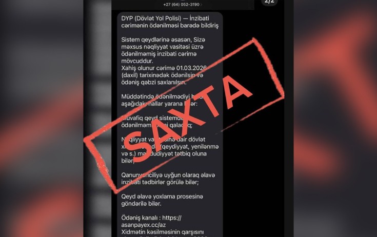 Cərimələndiyinizə dair bu SMS-lərə inanmayın!