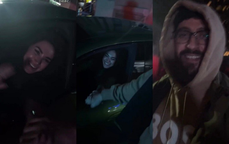 Müğənnilərin maraqlı görüşü - Video