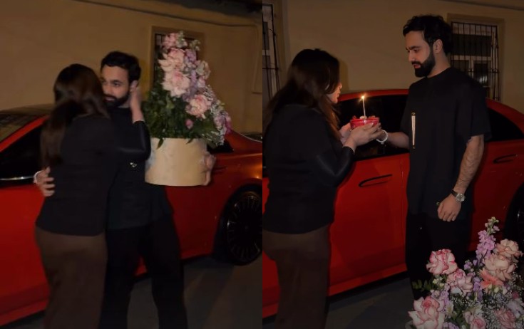 Anasının ad gününü belə təbrik etdi - Video