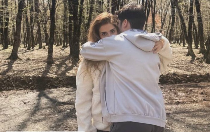Leyla Quliyeva oğlu ilə - Foto