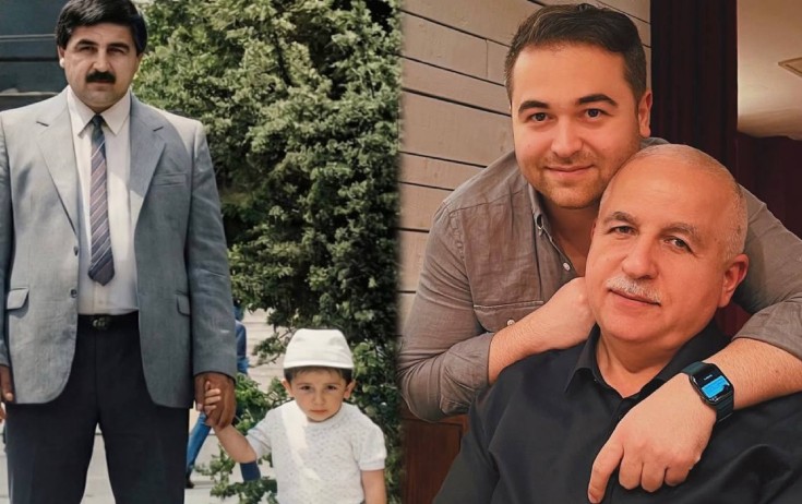 Atasını belə təbrik etdi - Fotolar