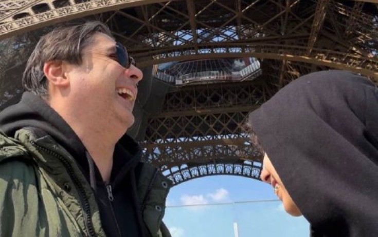 Tural Əsədov oğlu ilə Parisdə - Foto
