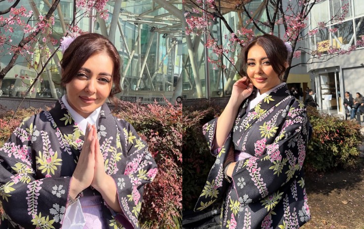 Lalə Azərtaşın Yaponiya milli geyimində - Fotosessiyası