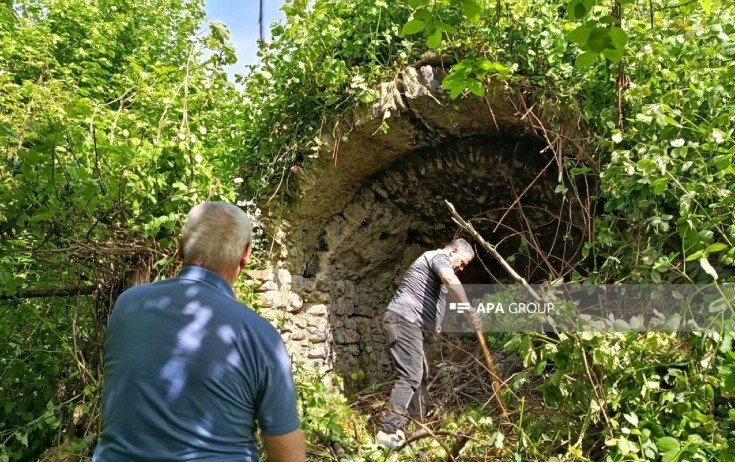 Balakəndə Alban məbədi tapıldı - Fotolar