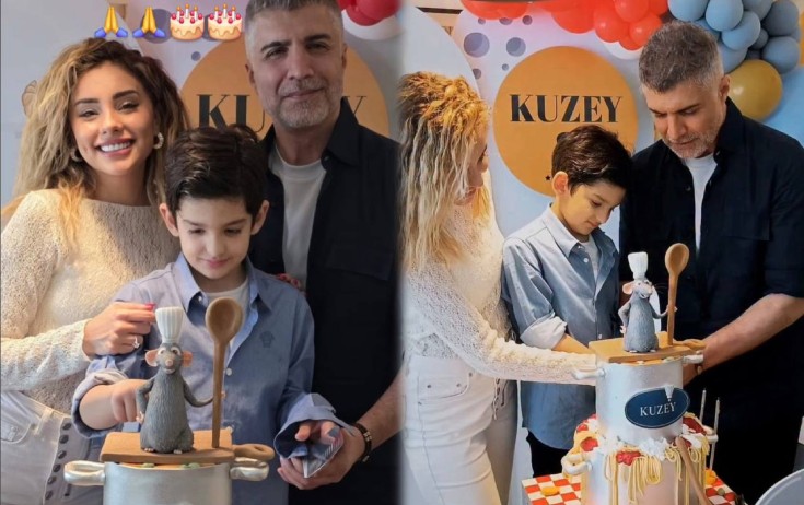 Özcan Deniz oğluna ad günü etdi - Video+Fotolar