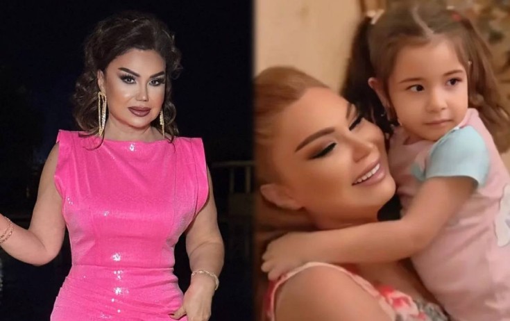Könül Kərimova nəvəsi ilə - Foto
