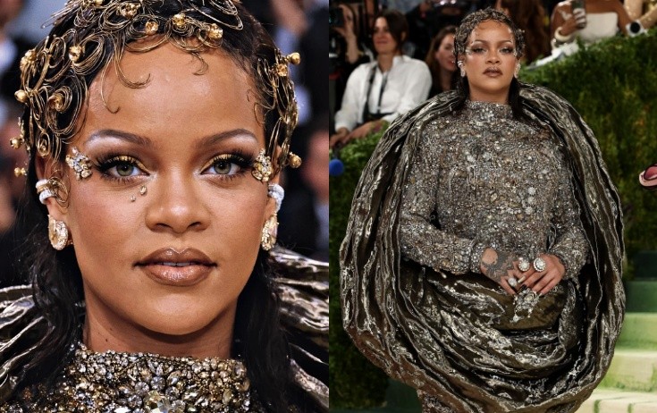 Rihannanın libası 1380 saata hazırlanıb - Fotolar