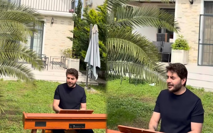 Elçin villasından görüntü paylaşdı - Video