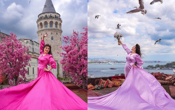 Nazpəri Dostəliyeva İstanbulda fotosessiya etdirdi
