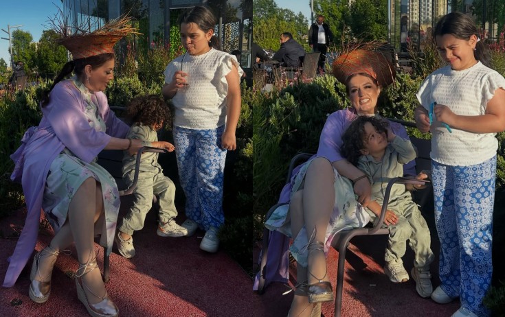 Nəvəsinin ad gününü belə təbrik etdi - Fotolar