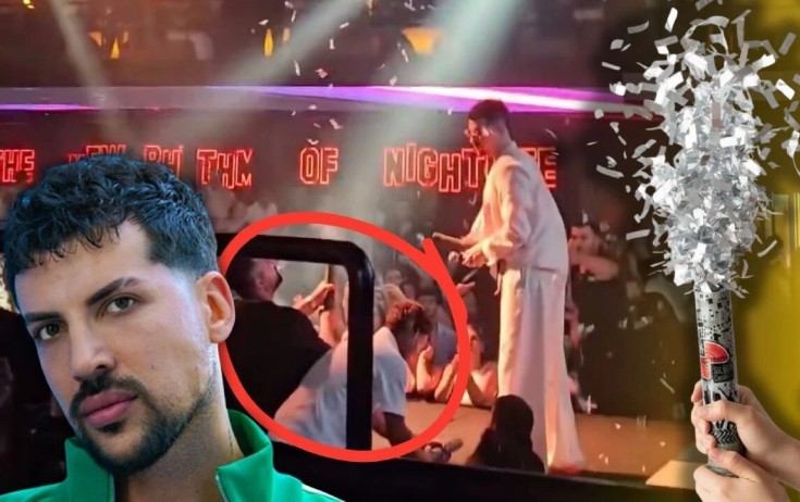 Kerimcan Durmazla tamaşaçılar arasında gərgin anlar - Video