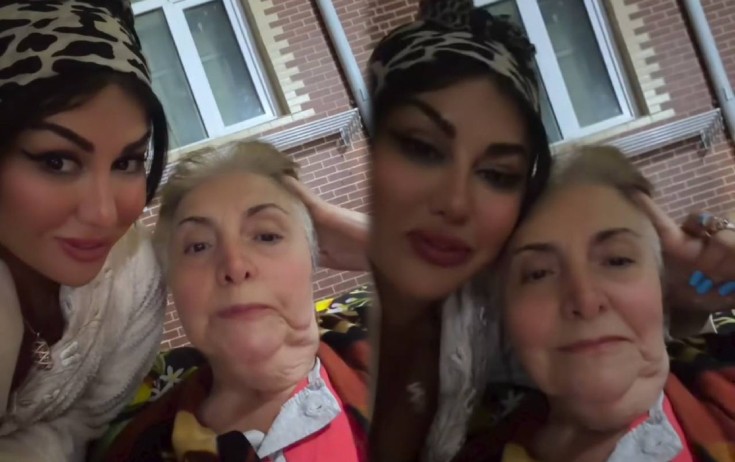Xəstəxanadan yeni çıxan anası ilə video paylaşdı