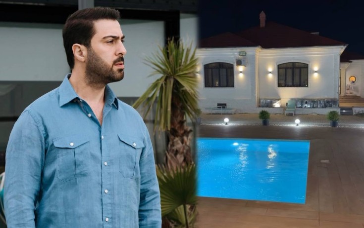 Villasında futbol izlədiyi anları bölüşdü - Video