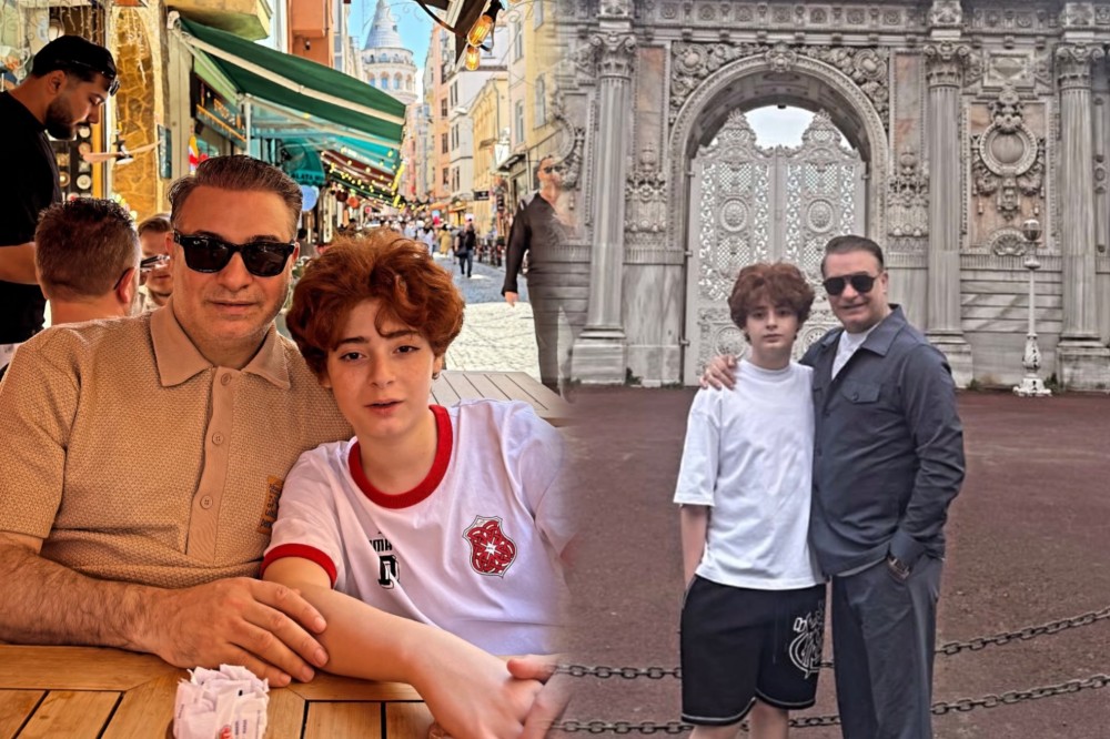 Rüfət Axundov oğlu ilə istirahətdə - Fotolar