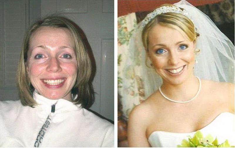 Изменился после свадьбы. Невесты до и после макияжа. Невесты до и после свадьбы. Неудачный макияж невесты. Ужасный макияж невесты.